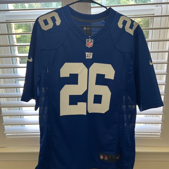 NWOT NFL Saquon Barkley NY Giants Blue On Field Jersey - Picture 2 of 4